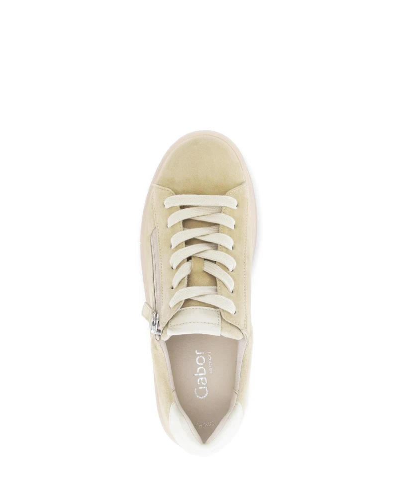 Baskets jaunes en cuir