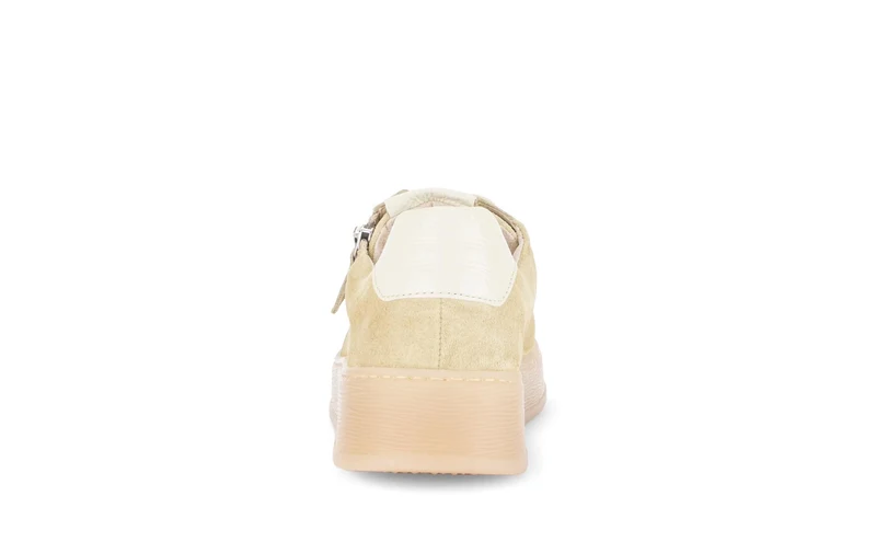 Baskets jaunes en cuir