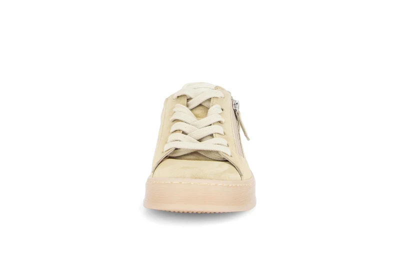 Baskets jaunes en cuir