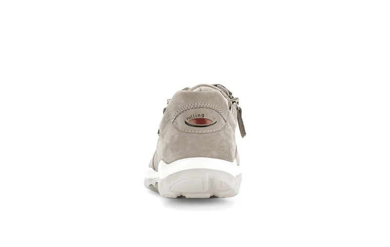 Baskets beiges en cuir