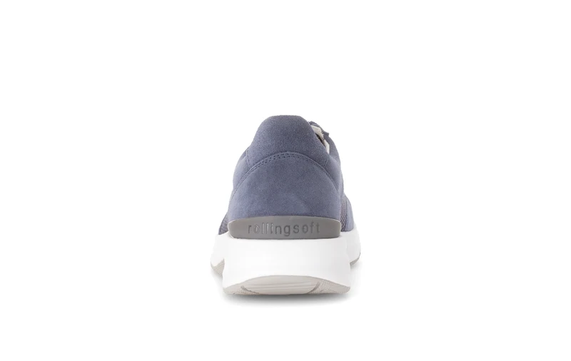 Baskets bleues en nubuck et textile