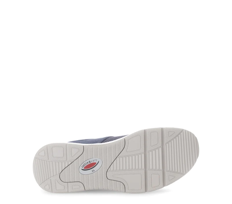Baskets bleues en nubuck et textile