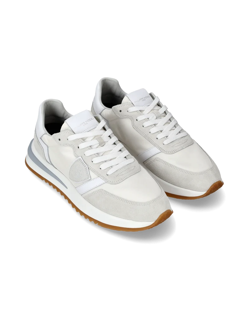 Men's Tropez 2.1 Low-Top Sneakers in Nylon And Leather, White