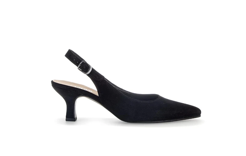 Brides arrière noires en cuir