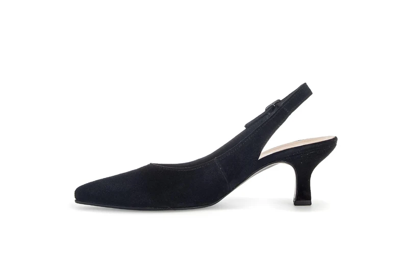 Brides arrière noires en cuir