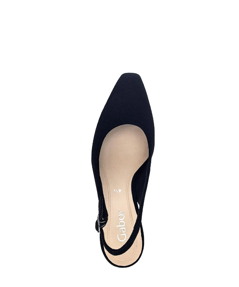 Brides arrière noires en cuir