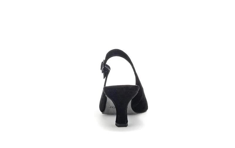 Brides arrière noires en cuir