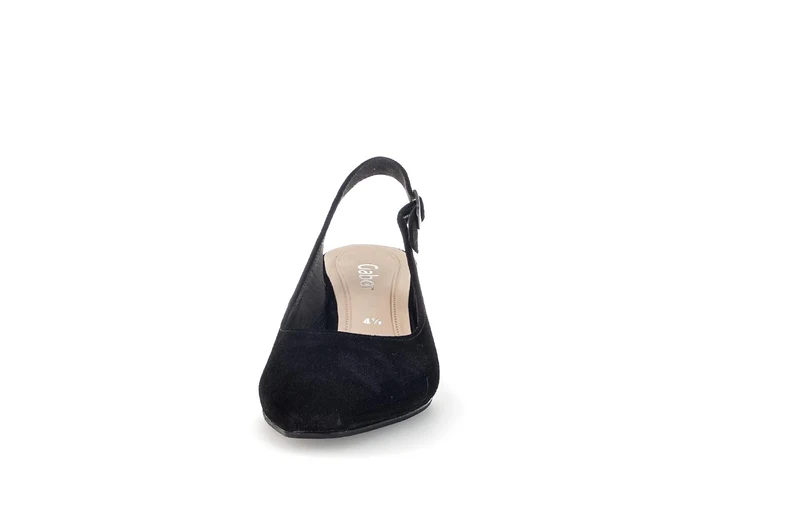 Brides arrière noires en cuir