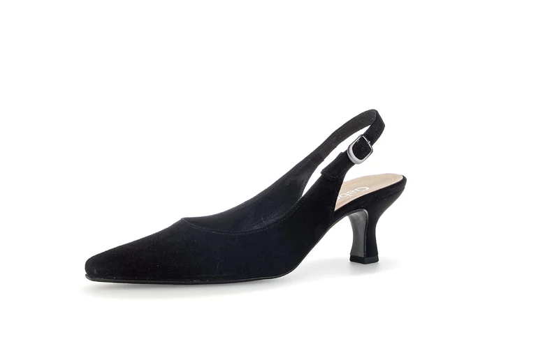 Brides arrière noires en cuir