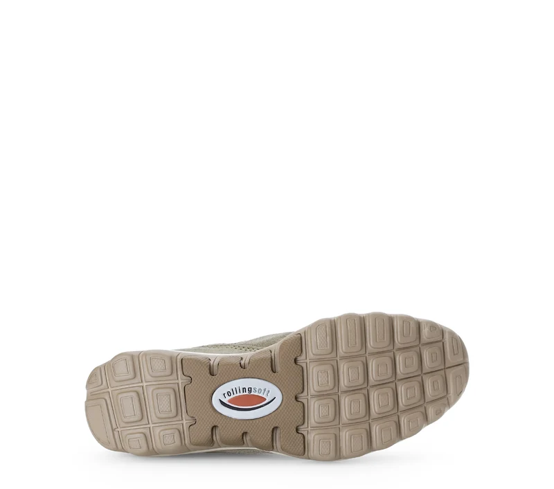 Baskets vertes ajourées en nubuck