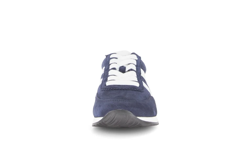 Baskets bleu marine en cuir