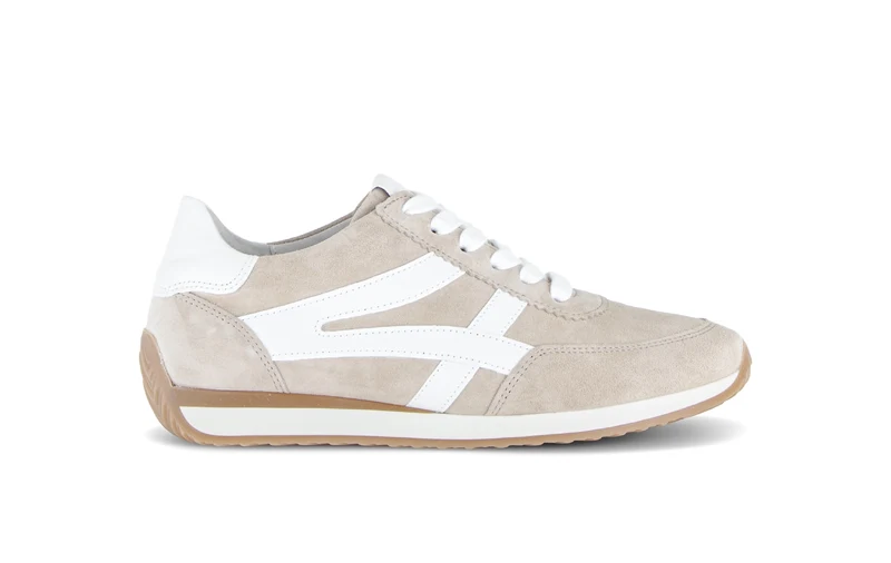 Baskets beiges en nubuck