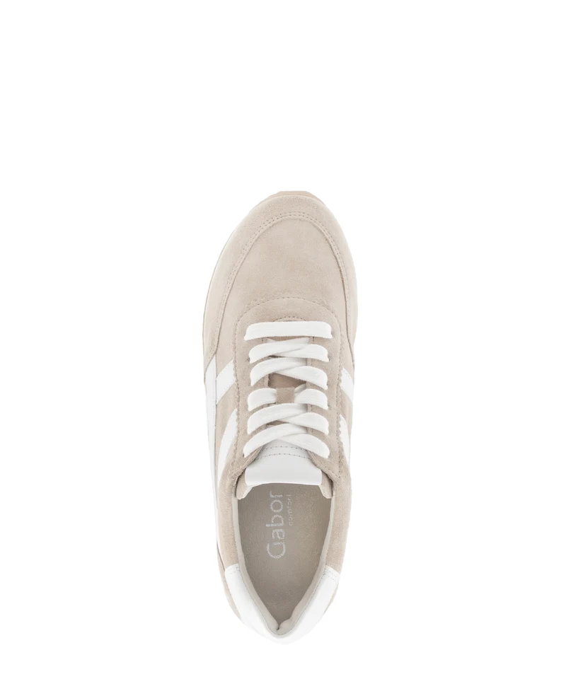 Baskets beiges en nubuck