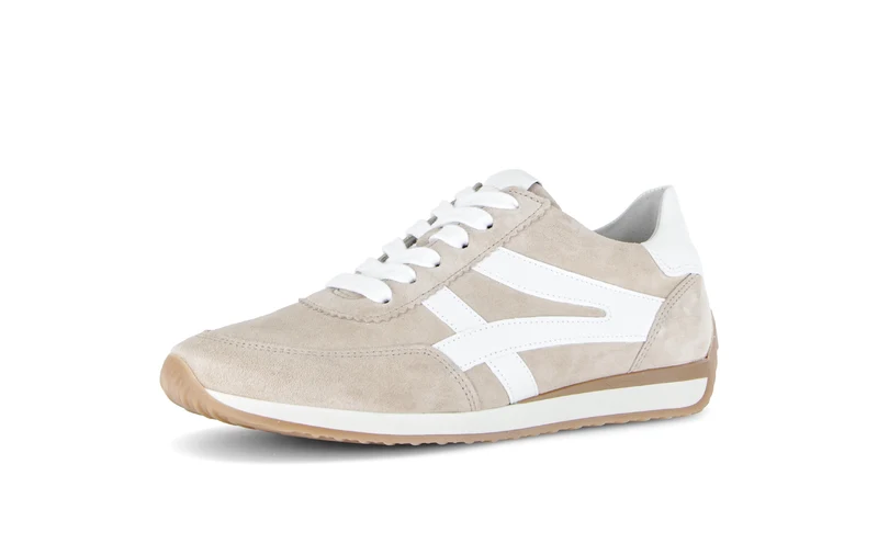 Baskets beiges en nubuck