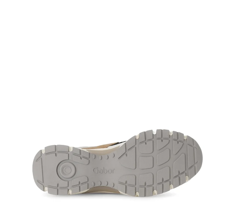 Baskets beiges en cuir
