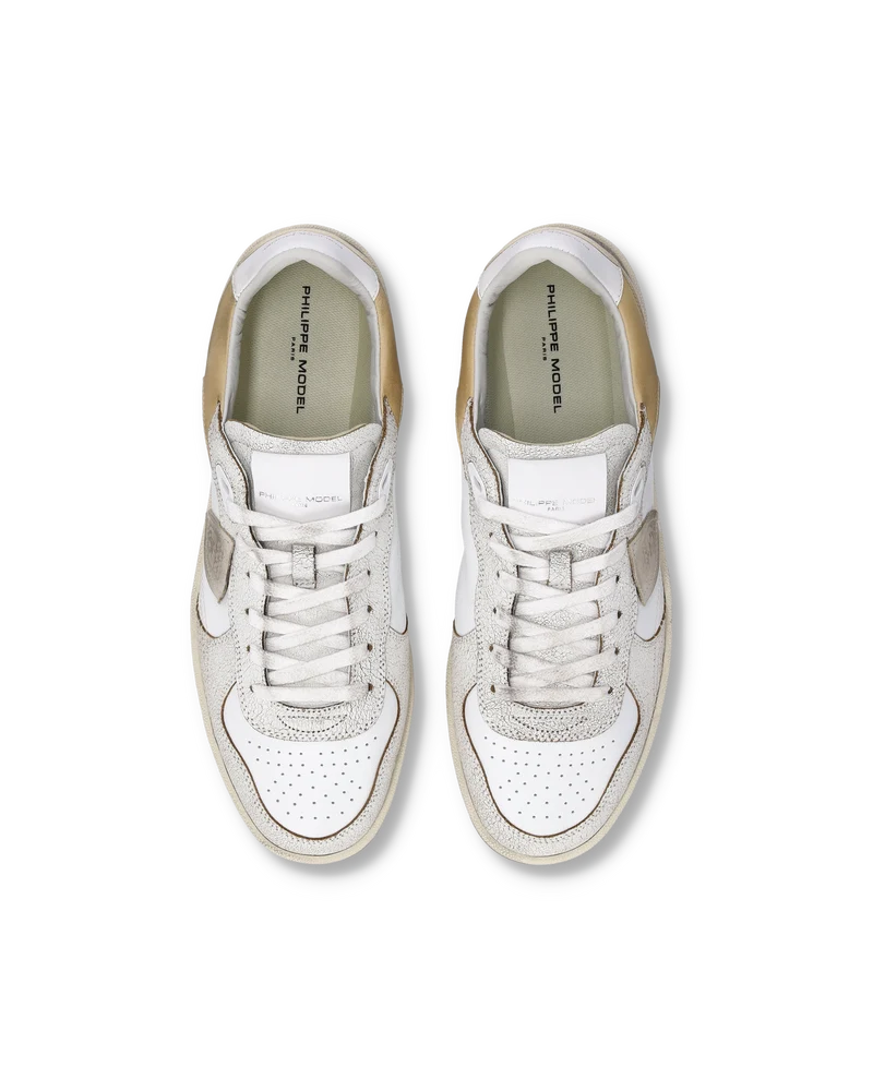 Sneakers Pgal Men, White Beige