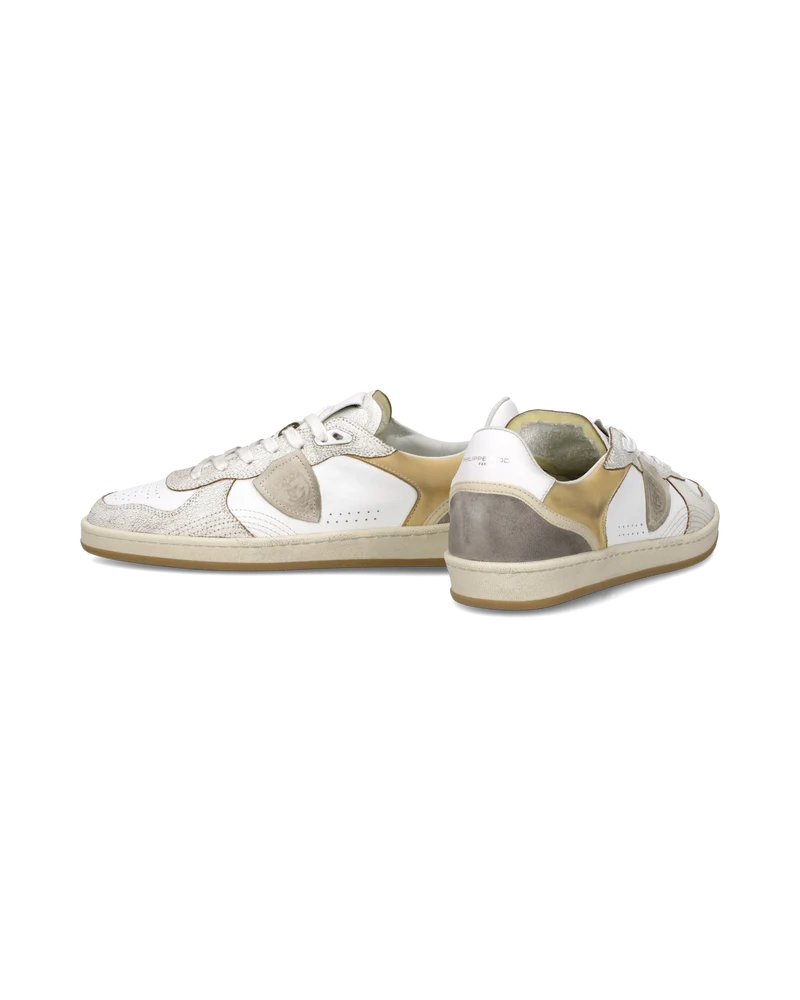 Sneakers Pgal Men, White Beige