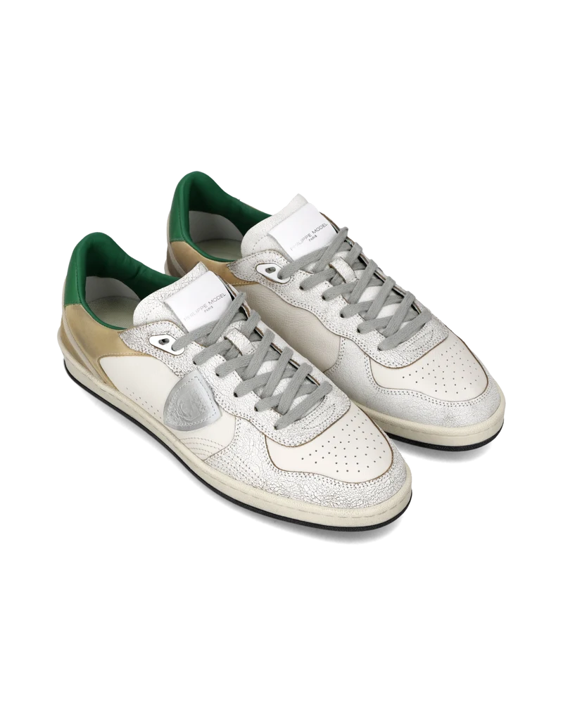 Sneakers Pgal Men, White Green