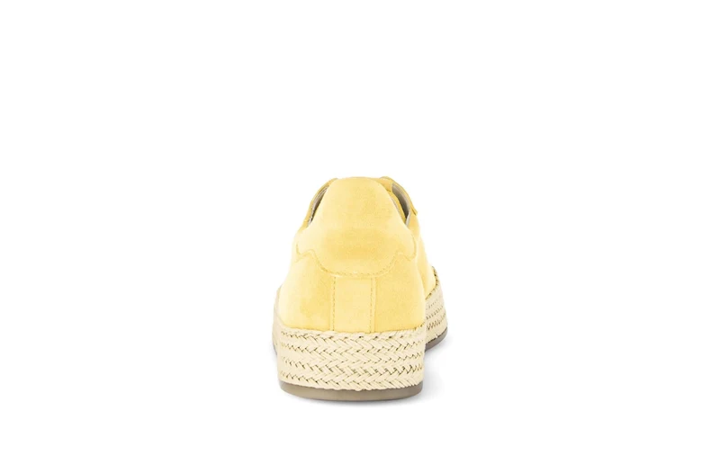 Baskets jaunes en cuir