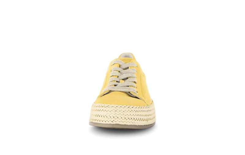Baskets jaunes en cuir