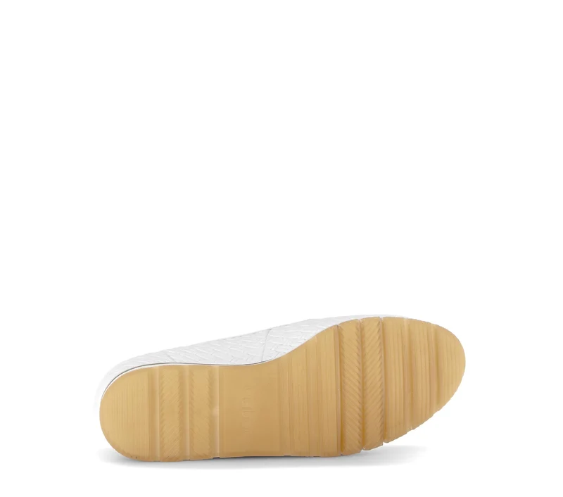 Mocassins blanches en cuir