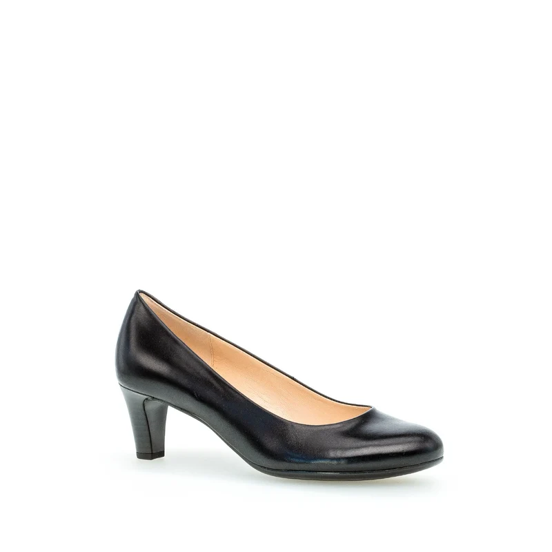 Escarpins noirs en cuir lisse
