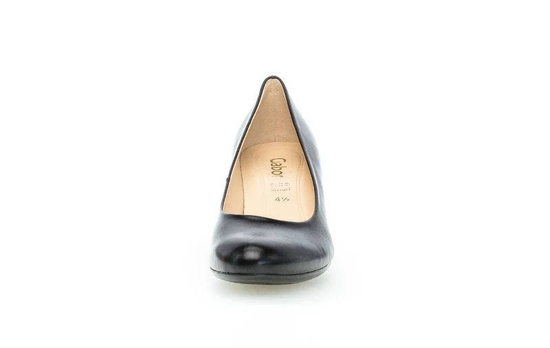 Escarpins noirs en cuir lisse