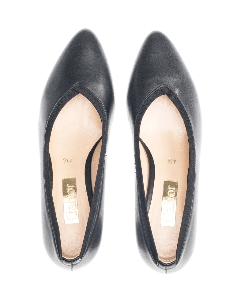 Trotteurs noirs en cuir