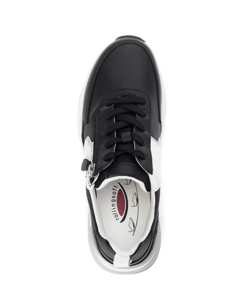 Baskets noires en cuir