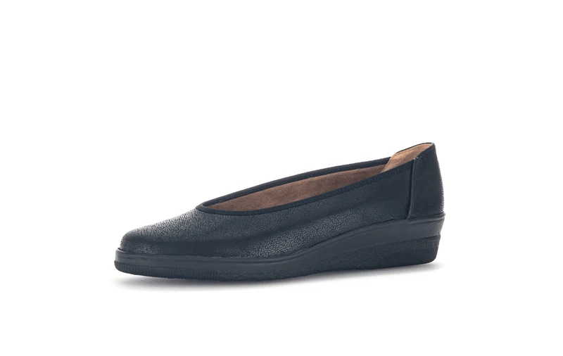 Ballerines noires en cuir