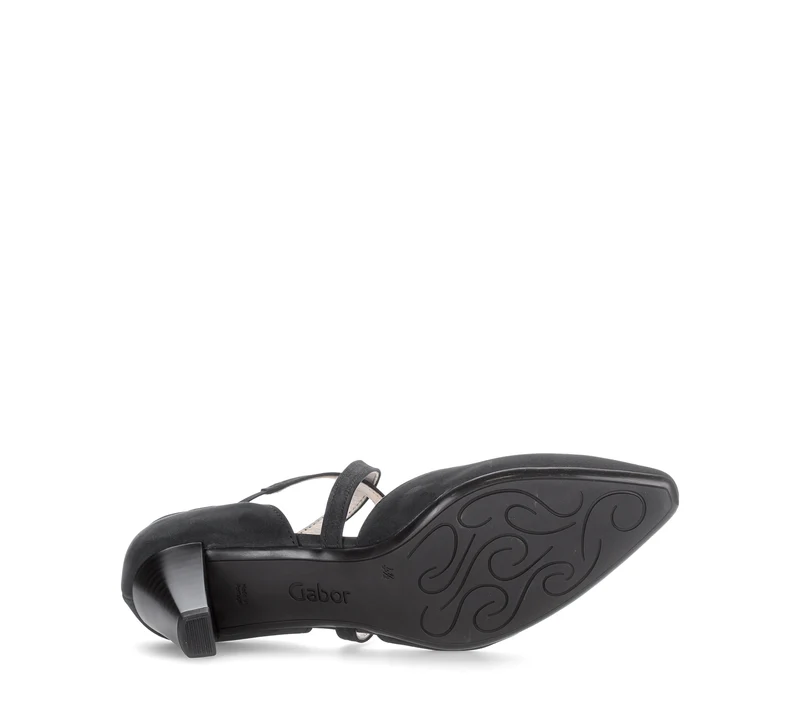 Escarpins bleus en cuir