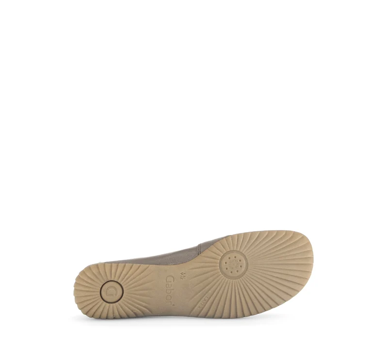 Mocassins taupe/argent en cuir