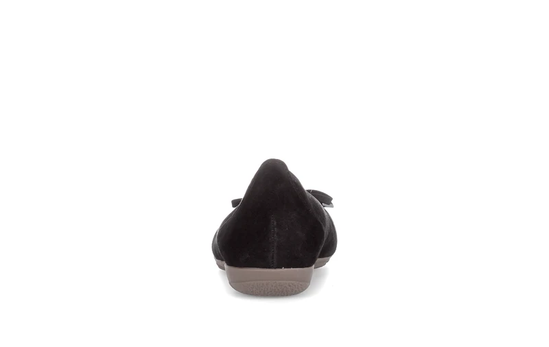 Ballerines noires en cuir