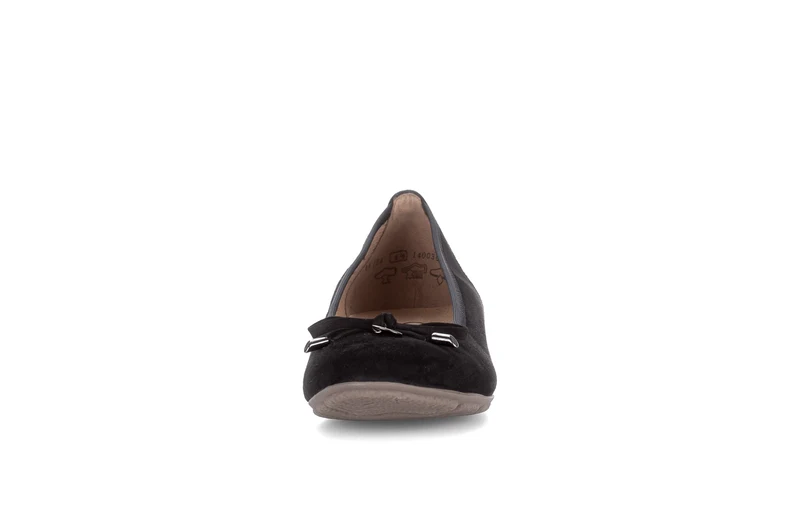 Ballerines noires en cuir