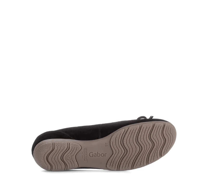 Ballerines noires en cuir