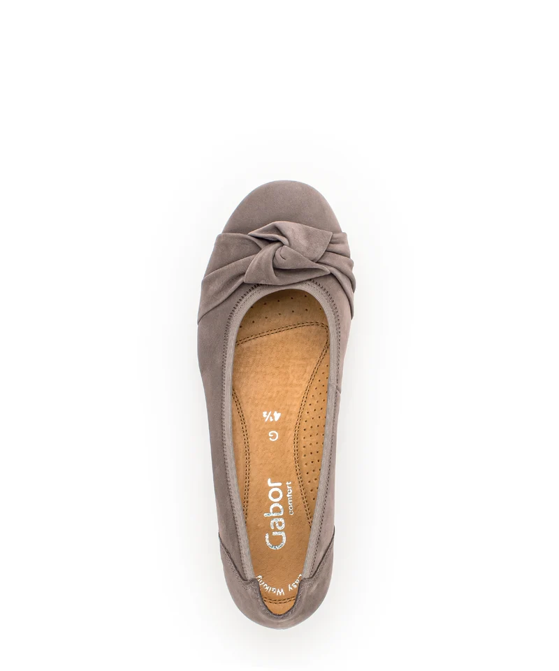 Ballerines marron en cuir