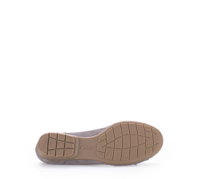Ballerines marron en cuir