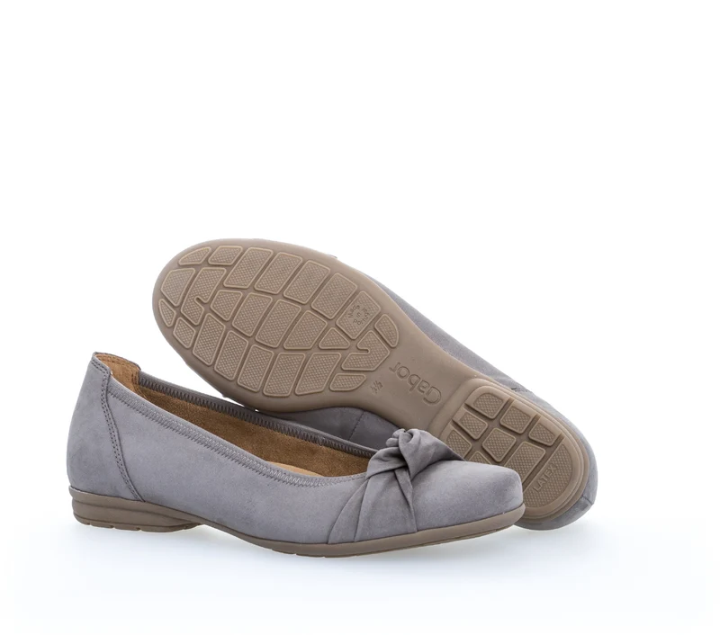 Ballerines marron en cuir