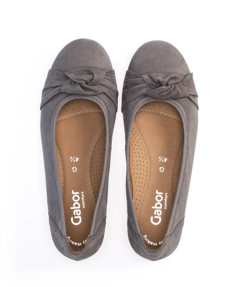 Ballerines marron en cuir