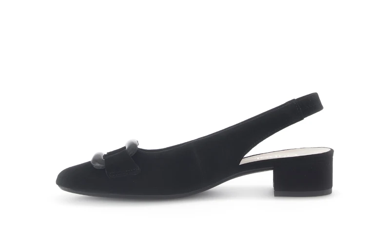 Escarpins noirs en cuir