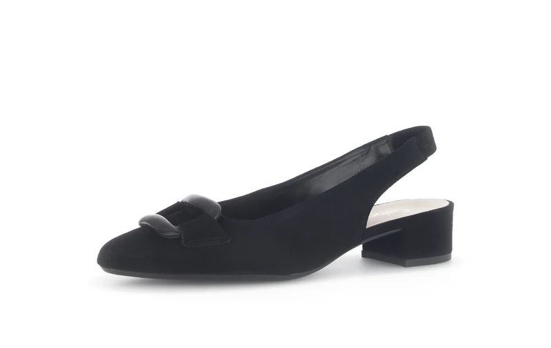 Escarpins noirs en cuir