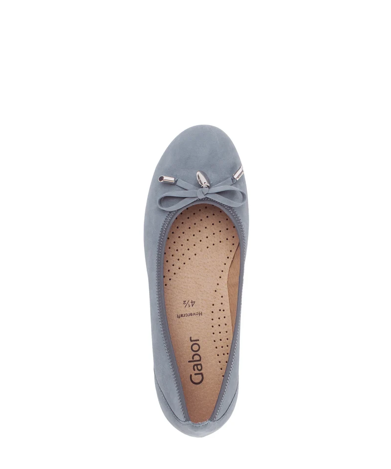 Ballerines bleues en nubuck