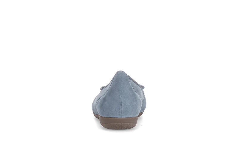 Ballerines bleues en nubuck