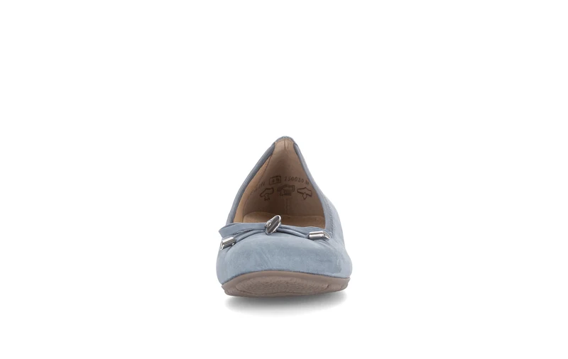 Ballerines bleues en nubuck