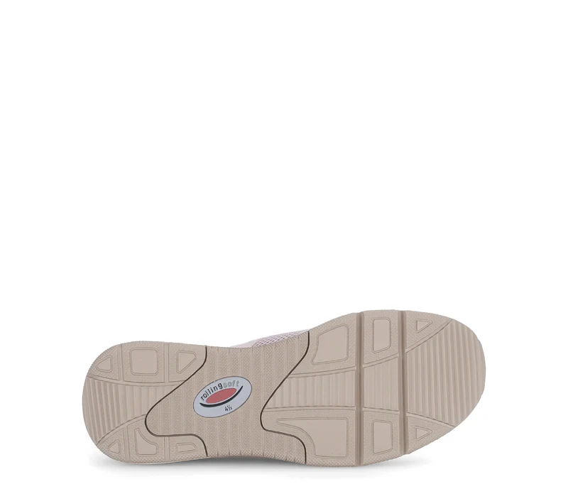Baskets roses en nubuck et textile