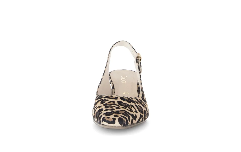 Escarpins brides arrière léopard en nubuck