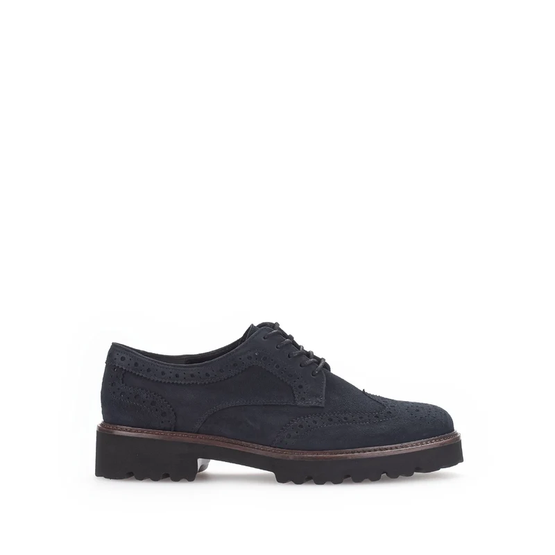 Derbies marine en nubuck