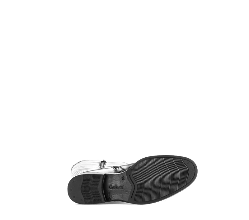 Bottes noires en cuir lisse