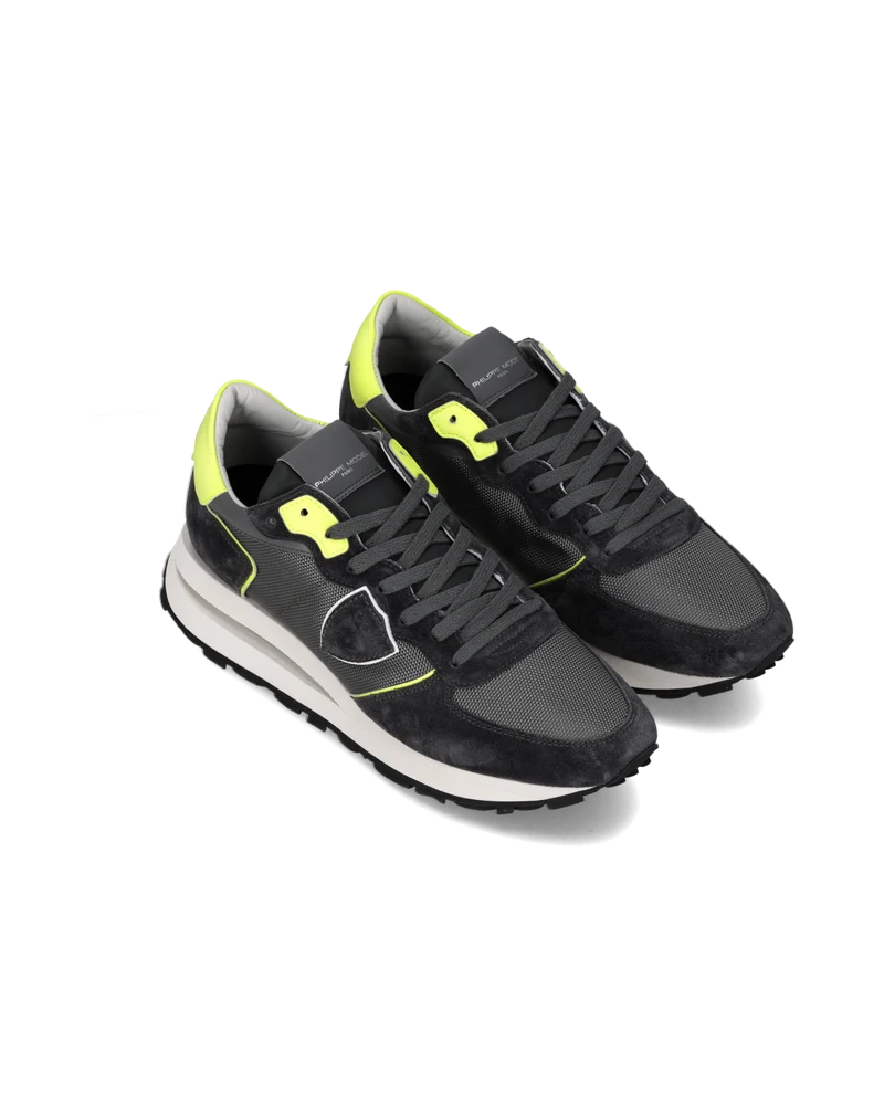 Sneakers Tropez Haute Running Men, Grey Yellow