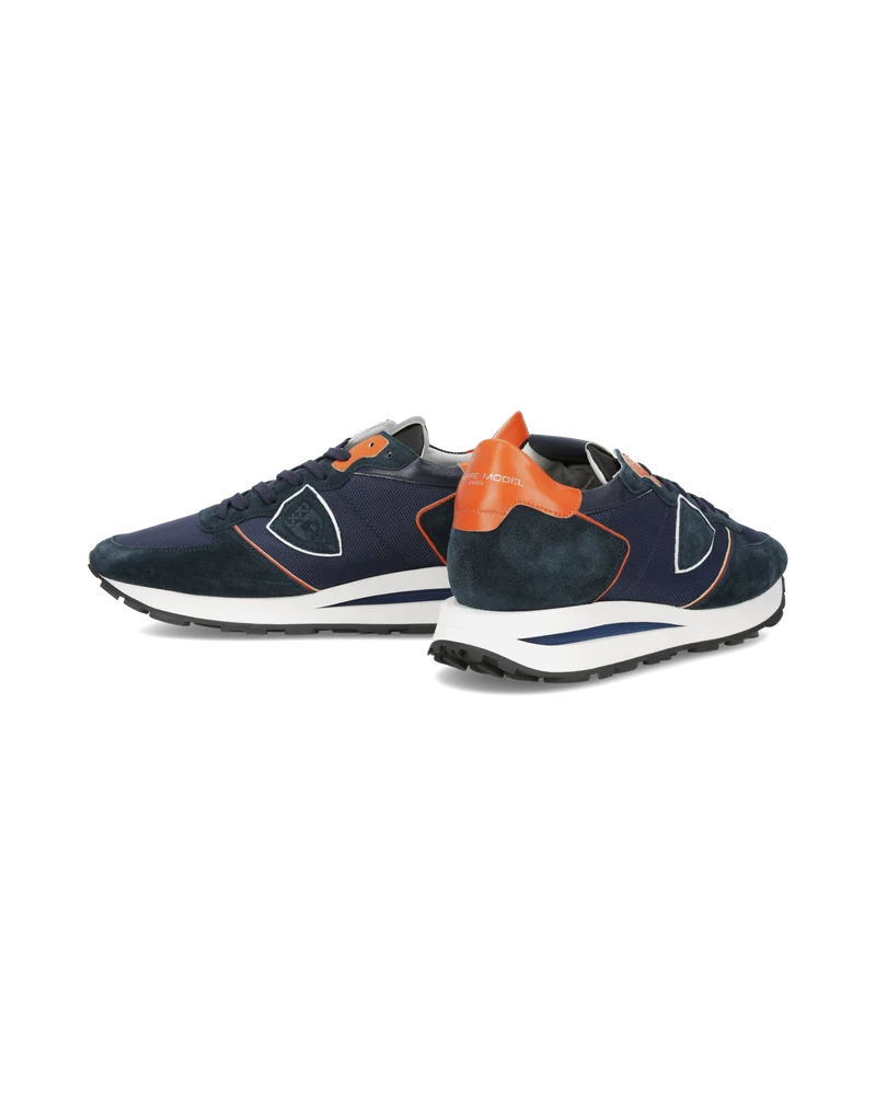 Sneakers Tropez Haute Running Men, Blue Orange